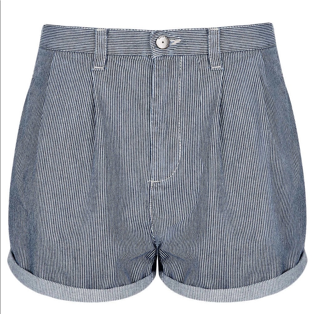 Stripped Moto Topshop Shorts